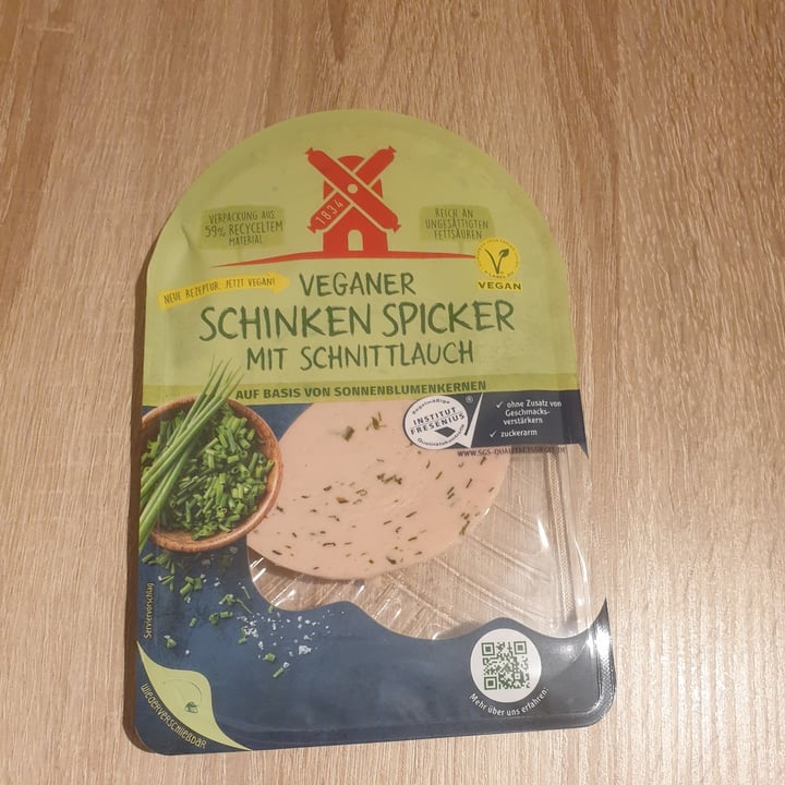 photo of Rügenwalder Mühle Veganer Schinken Spicker Mit Schnittlauch shared by @timmibeu on  26 Jan 2022 - review