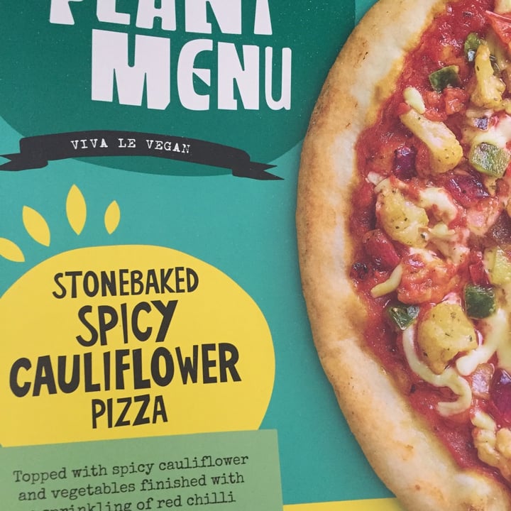 photo of Plant Menu Stonebaked Spicy Cauliflower Pizza shared by @lauramay on  04 Aug 2020 - review