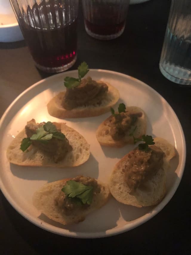Photo of the dish “Mushroom And Lentil Pâté Served With Locally Sourced Sourdough”