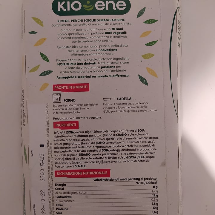 photo of Kioene Cotoletta vegetale shared by @nathalych on  23 Sep 2022 - review