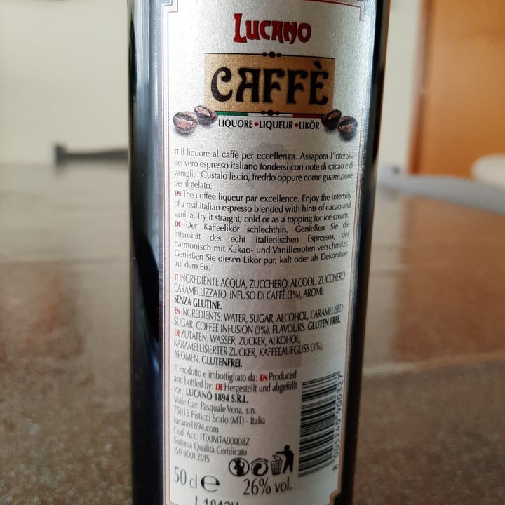 photo of Lucano Liquore al Caffé shared by @marcovolpe on  03 May 2021 - review