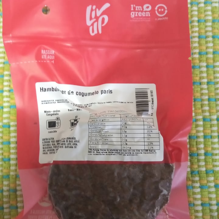 review photo of Livup Hamburguer De Cogumelo Paris shared by @andreaferraz on 20 May 2022 - review
