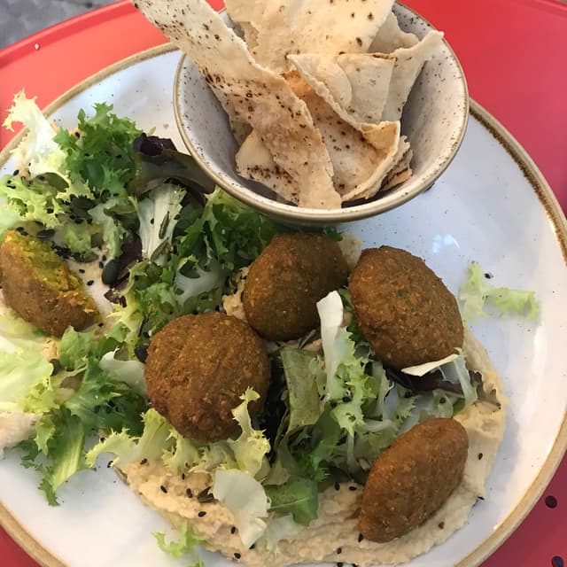 Photo of the dish “Falafel Con Hummus”