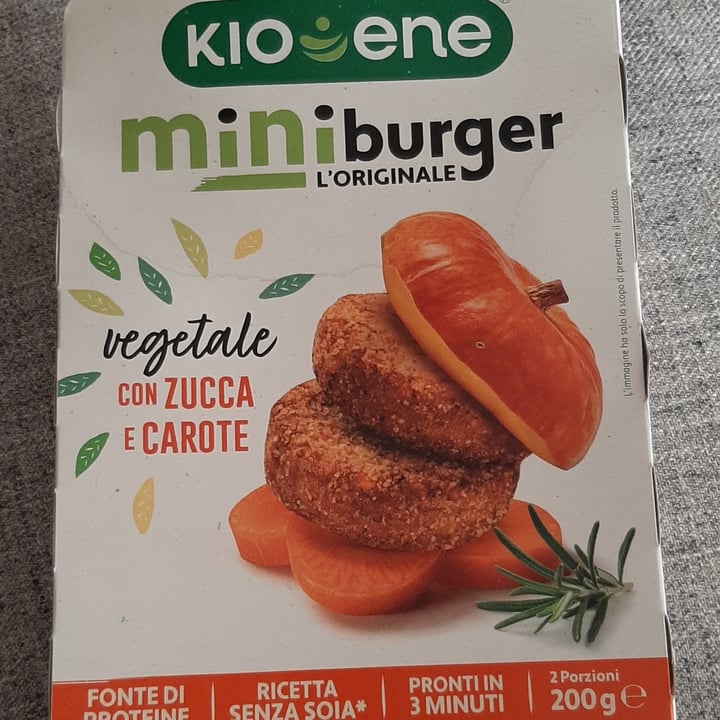 photo of Kioene mini burger carota e zucca shared by @lilliflower on  01 Nov 2022 - review