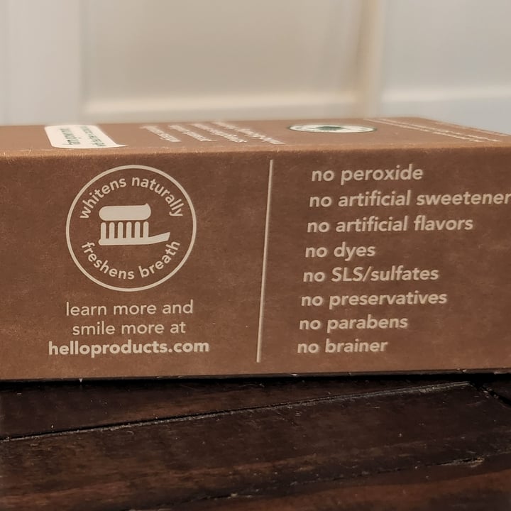 review photo of Hello Naturally Whitening Fluoride Toothpaste (Farm Grown Mint with Tea Tree and Coconut Oil) shared by @gizagirl on 09 Jun 2022 - review