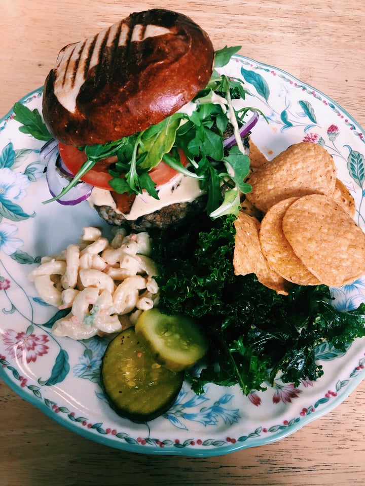 review photo of Nature’s Plate Cafe & Juice Bar Black Bean Veggie Burger shared by @jshiva on 26 Oct 2019 - review