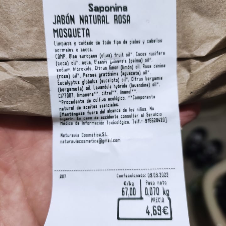 review photo of Naturavia xabón rosa mosqueta shared by @iruchinha on 26 Oct 2022 - review