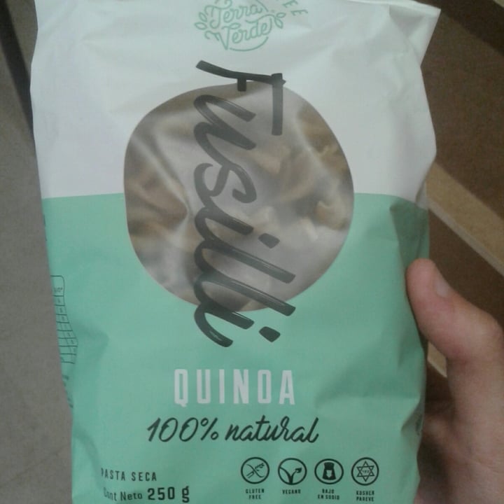 photo of Terra Verde Fusilli Quinoa shared by @neuronasboreales on  01 Mar 2021 - review