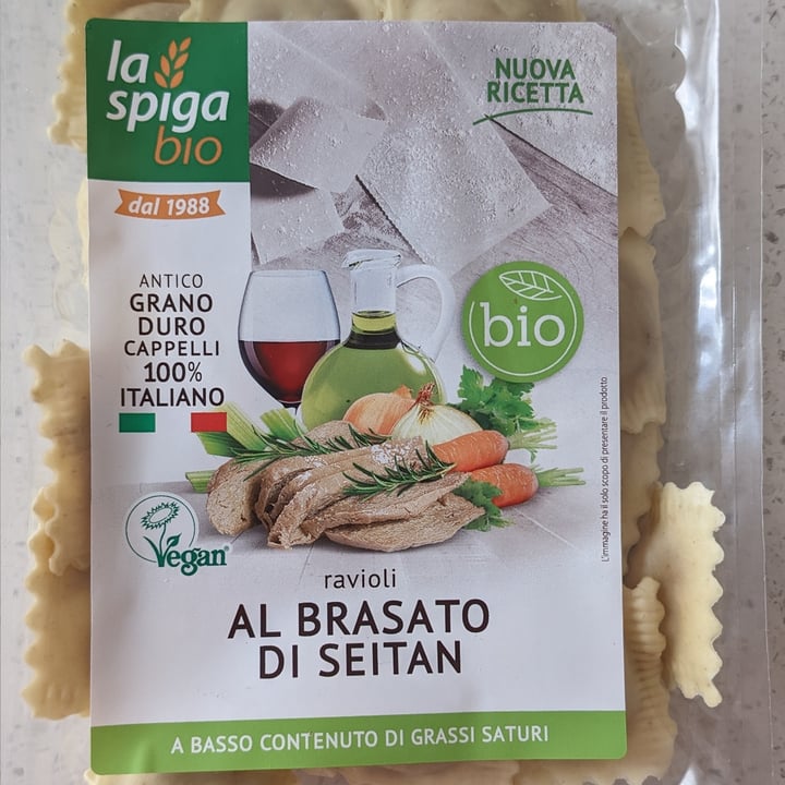 photo of La Spiga Bio Ravioli al brasato di seitan shared by @orsablu on  12 Oct 2022 - review