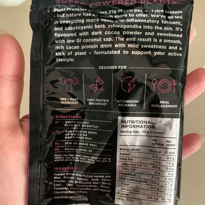 photo of LVL Life Plant Protein+ shared by @avegangirl on  20 May 2020 - review