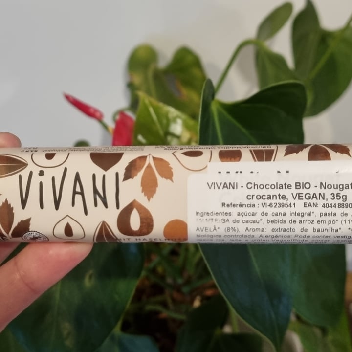 photo of Vivani Chocolate White Nougat Crisp shared by @marimedeiros on  25 Sep 2022 - review