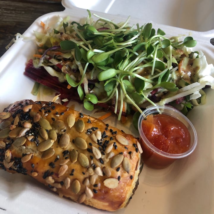 photo of rawthentic - organic unbakery and farmacy Seitan sausage roll shared by @annaswholesomehome on  12 Sep 2020 - review