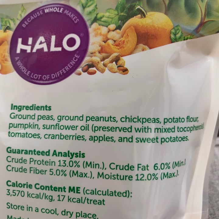 photo of Halo Peanut N’ Pumpkin Biscuit Dog Treats shared by @anasoto on  05 Sep 2021 - review