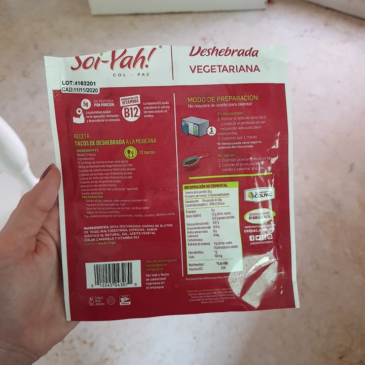 photo of Soi-yah! Deshebrada Vegetariana shared by @brendagzz on  30 Jun 2020 - review