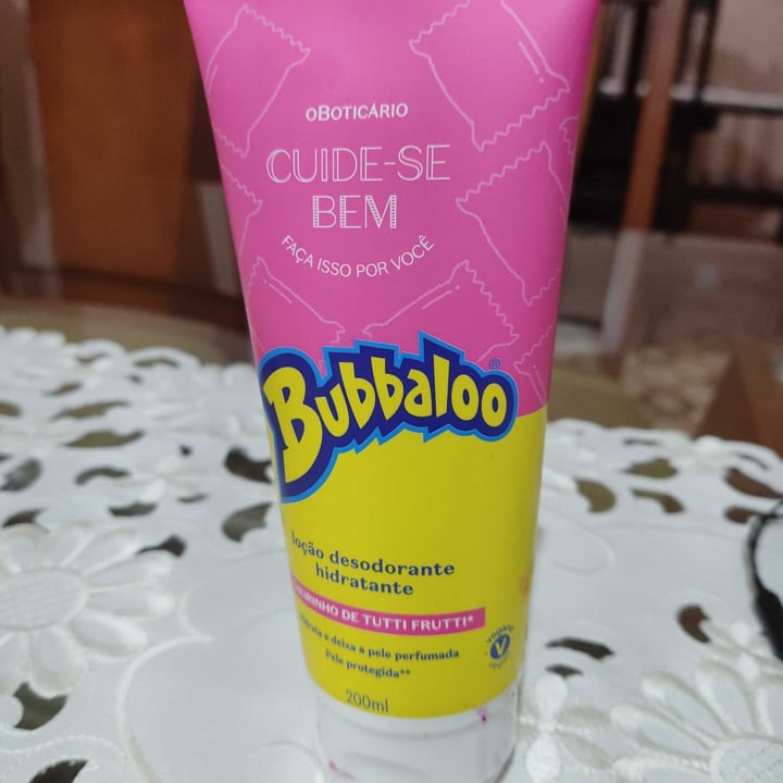 photo of O Boticário Locao Hidratante Bubbaloo - OBoticario shared by @imarcelofs on  17 Apr 2022 - review