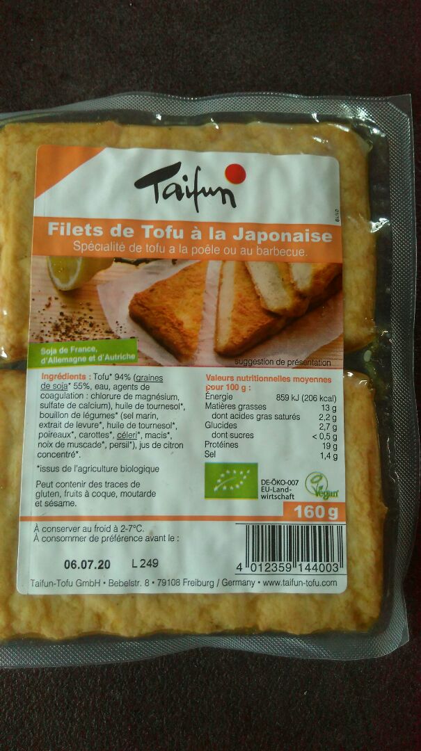 photo of Taifun Tofu à la Japonaise shared by @stopanimalabuse38 on  21 Apr 2020 - review