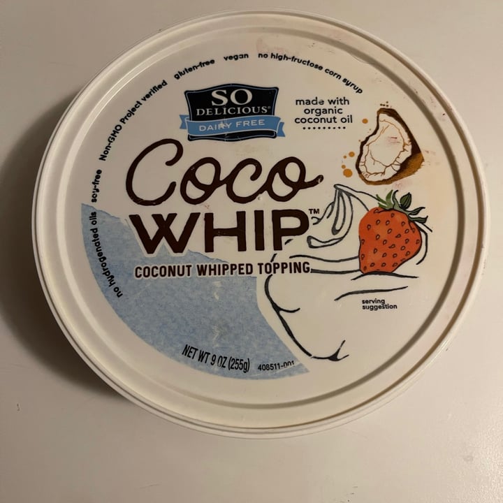 photo of So Delicious Dairy Free Coco Whip shared by @katiefaye on  01 Jul 2021 - review