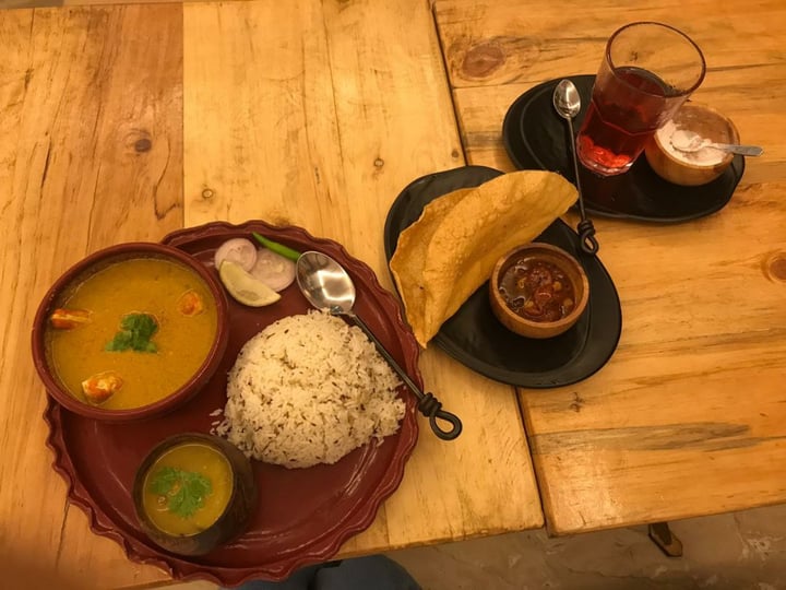 photo of Ubuntu Community - The Vegan Cafe Chingrir Malai Kari (Bengali Shrimp Musturd) shared by @abhishekveg on  29 Jan 2020 - review