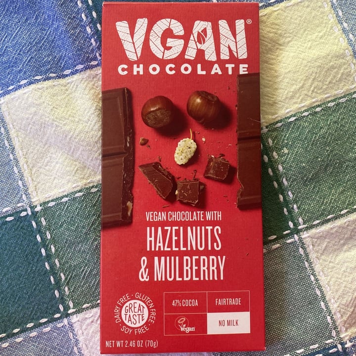 photo of VGAN Chocolate Vegan Chocolate With Hazelnuts & Mulberry shared by @mcobianm on  11 May 2021 - review