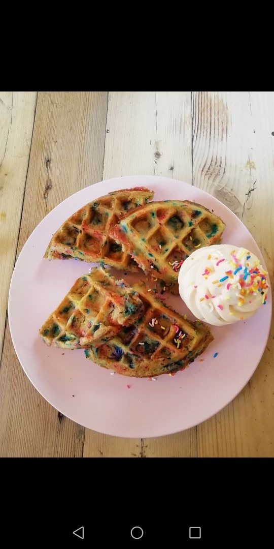 review photo of Jessy's Waffles Birthday Waffle shared by @bluekale on 08 Apr 2020 - review