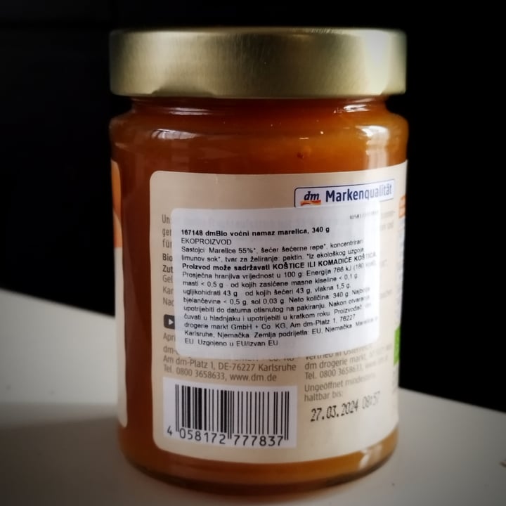 review photo of dmBio aprikose fruchtaufstrich shared by @livelongandprosper on 14 Dec 2022 - review