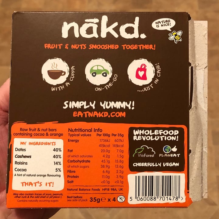 photo of Nākd. COCOA ORANGE shared by @jasonb01 on  06 Oct 2020 - review