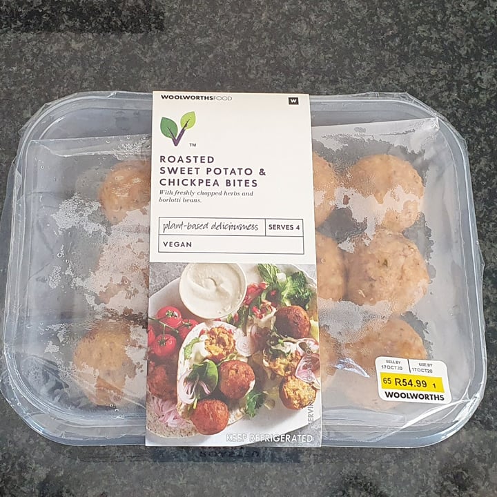 photo of Woolworths Food Roasted Sweet Potato And Chickpea Bites shared by @rozaanfichardt on  16 Oct 2020 - review