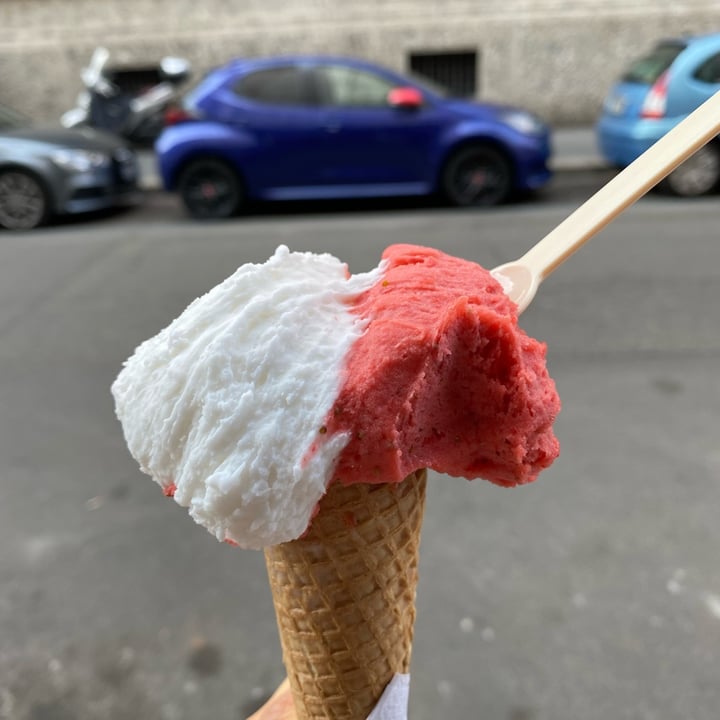 photo of Gelato Giusto cocco e fragola shared by @lauriyn on  17 May 2022 - review