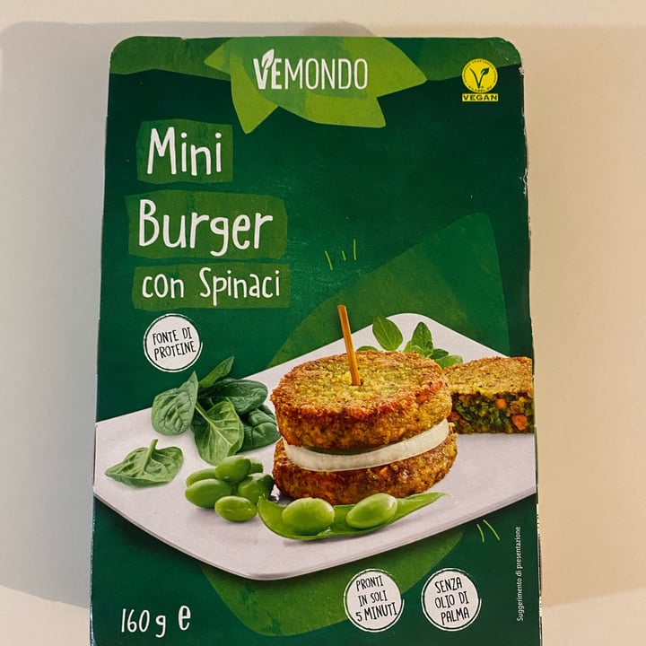 photo of Vemondo  burger spinaci shared by @sarabagnara on  08 Aug 2022 - review