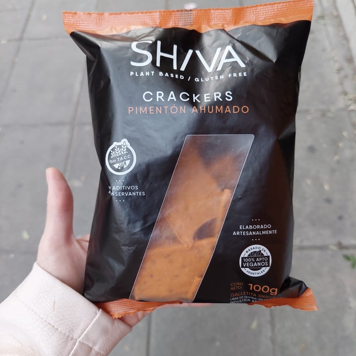 photo of Shiva Crackers Pimentón Ahumado shared by @vegansintacc on  03 Oct 2022 - review