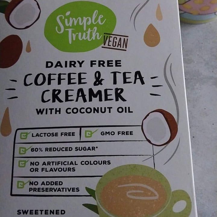 photo of Simple Truth coffee and tea creamer shared by @mireillelenferna on  22 Jul 2022 - review