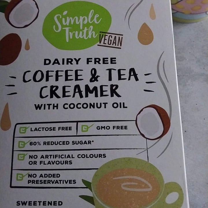 review photo of Simple Truth coffee and tea creamer shared by @mireillelenferna on 22 Jul 2022 - review