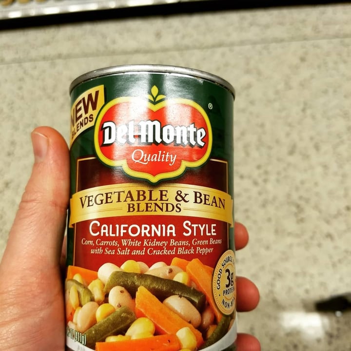 photo of Del Monte California Style Vegetable and Bean Blend shared by @leguminousvegan on  01 Sep 2021 - review