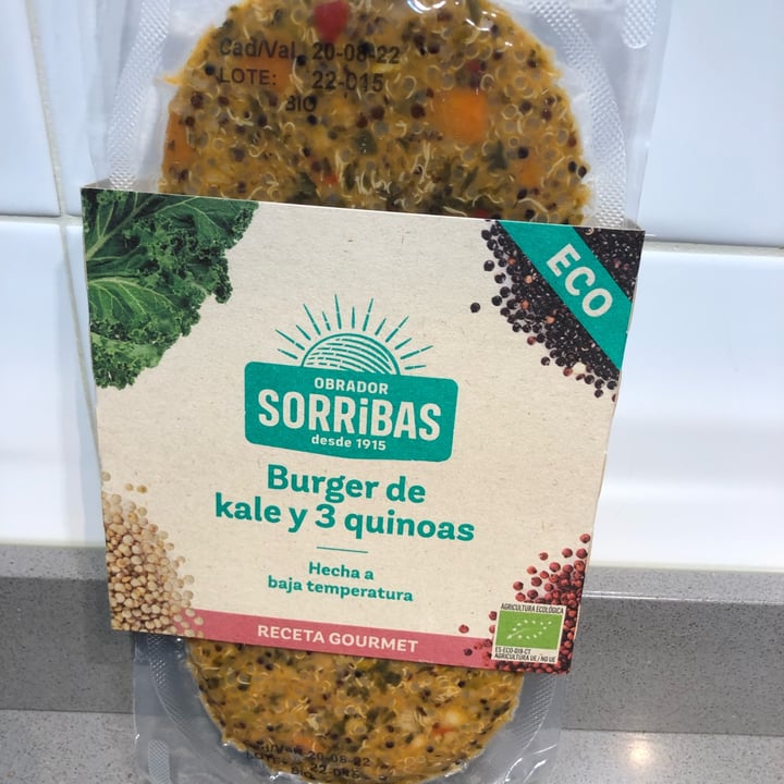 photo of Sorribas Burguer de kale y 3 quinoas shared by @loula on  11 Sep 2022 - review