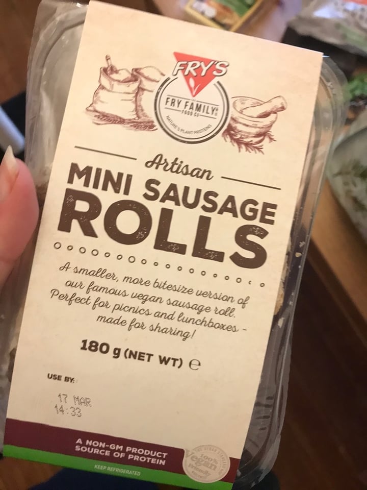 photo of Fry's Family Food Mini Sausage Rolls shared by @kirstend94 on  08 Mar 2020 - review