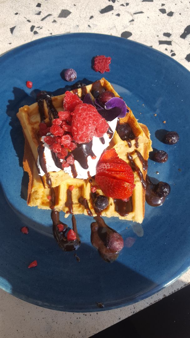 photo of Lexi's Healthy Eatery Vegan Protein Waffles shared by @veganmax on  21 Aug 2019 - review