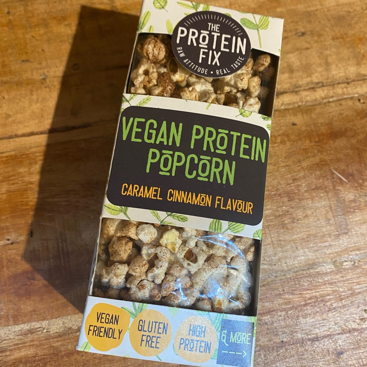 Vegan Protein Popcorn Caramel & Cinnamon Flavour at The Protein Fix ...