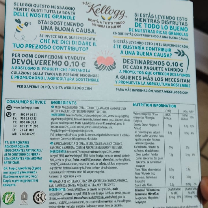 review photo of Kellogg's Granola proteina vegetal shared by @lulubruzzi on 25 Mar 2022 - review