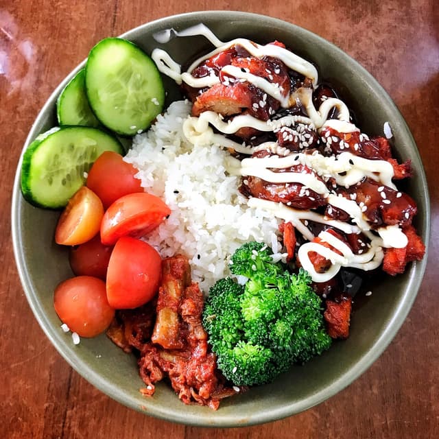 菜肴“Korean BBQ Pork Bowl”的照片