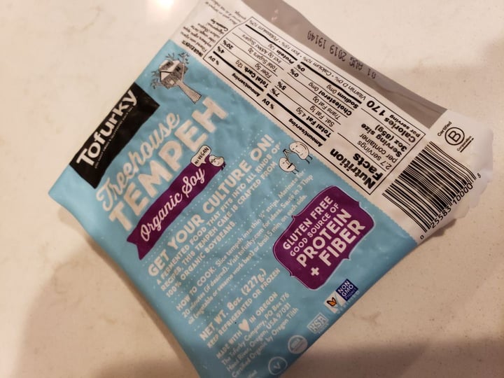 photo of Tofurky Treehouse Tempeh Organic Soy shared by @sandralhmb on  17 Aug 2019 - review