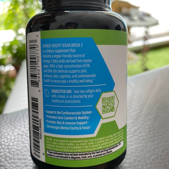 photo of Zenwise Health Vegan Omega-3 Supplement shared by @thatsassymomo on  05 Jan 2021 - review