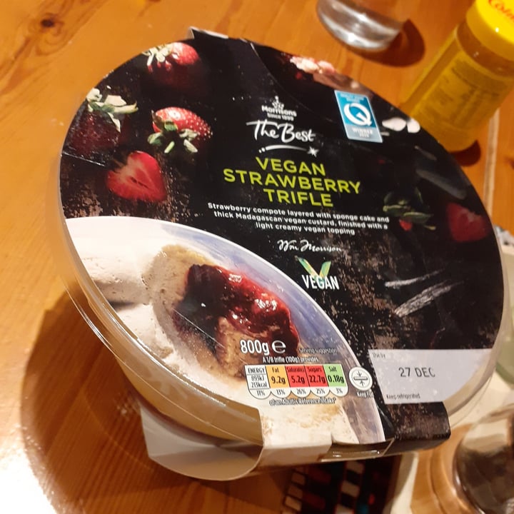 photo of Morrisons The Best Vegan Strawberry Trifle shared by @tillymjo on  19 Jan 2021 - review