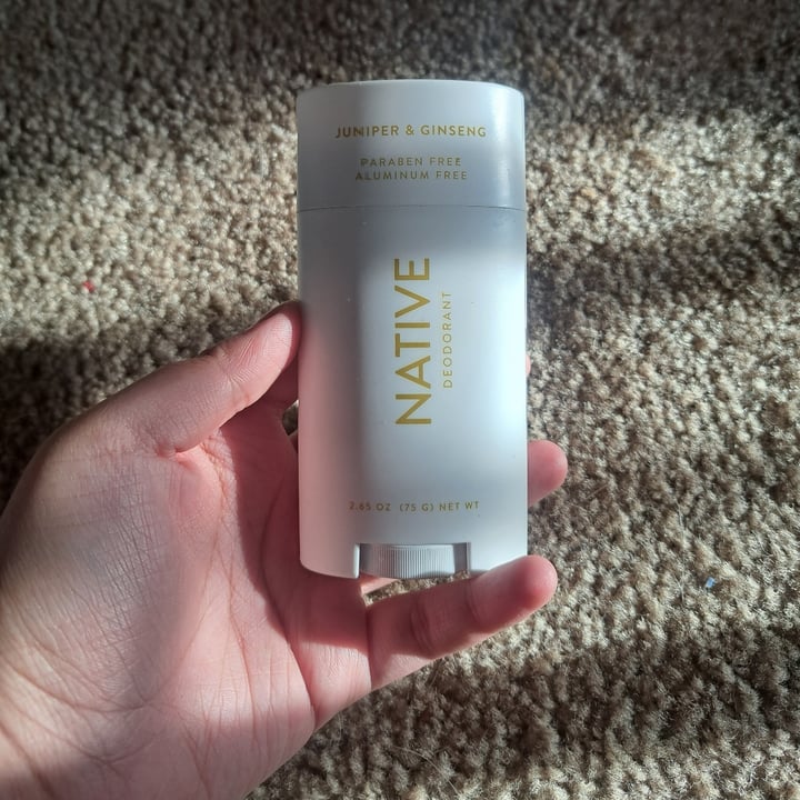 photo of Native juniper and ginseng deodorant shared by @kyl3miles on  20 Aug 2022 - review