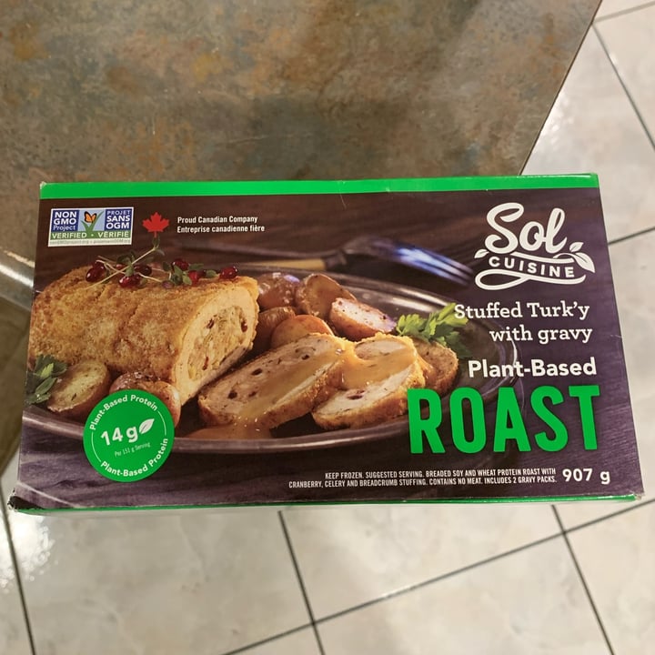 review photo of Sol Cuisine Stuffed Turk’y with gravy, plant based roast shared by @annacres on 15 Mar 2022 - review