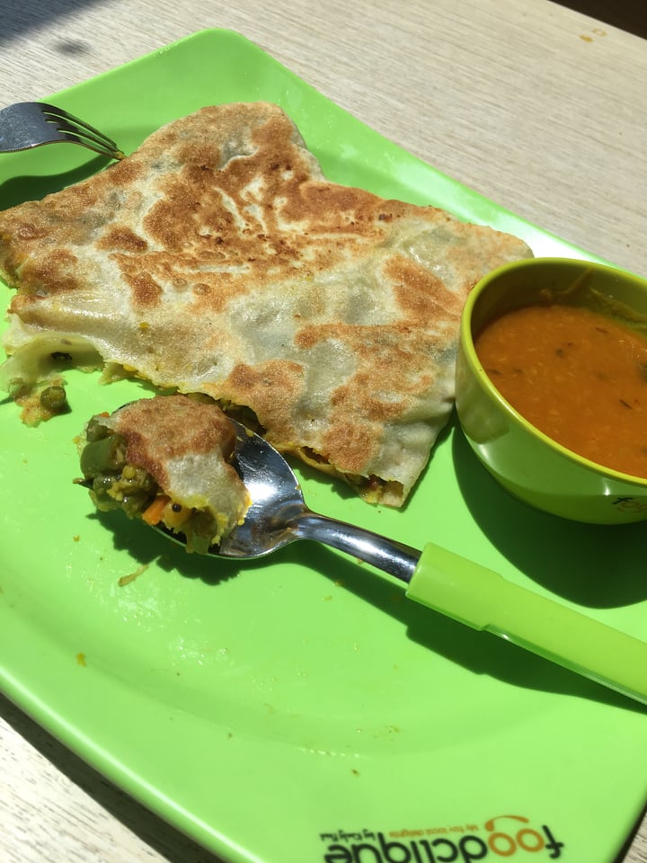 photo of Flavours @ UTown (Foodclique) Indian Stall - Veg Prata shared by @vishakha on  23 Aug 2018 - review