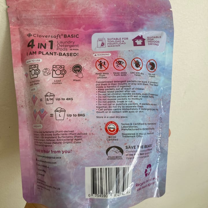 photo of Cloversoft 4-in-1 Laundry Detergent Pods shared by @fulfilling on  06 Dec 2022 - review