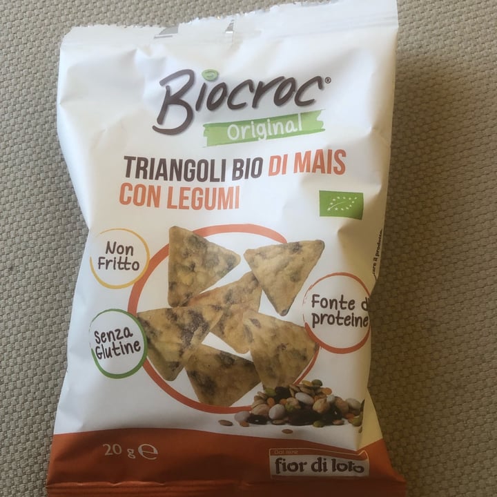 photo of Biocroc Triangoli Di Mais Biologici Con Legumi shared by @machiara on  19 Jul 2022 - review