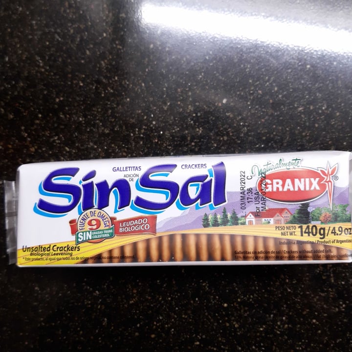 photo of Granix Galletitas Sin sal shared by @danielfig on  27 Jul 2021 - review
