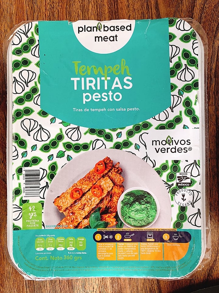 photo of Motivos Verdes Tiritas De Tempeh, Sabor Pesto shared by @ney on  06 Jan 2020 - review