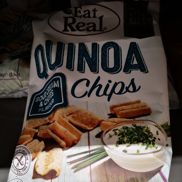 photo of Eat Real quinoa sour cream chives shared by @deolindaboto on  29 May 2022 - review